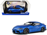 2021 Toyota GR Supra Horizon Blue Metallic 1/18 Diecast Model Car by Solido