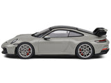 Porsche 911 (992) GT3 Chalk Gray with Black Top 1/43 Diecast Model Car by Solido