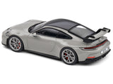 Porsche 911 (992) GT3 Chalk Gray with Black Top 1/43 Diecast Model Car by Solido