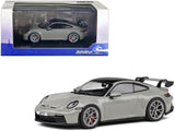 Porsche 911 (992) GT3 Chalk Gray with Black Top 1/43 Diecast Model Car by Solido