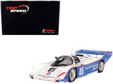 Porsche 962 #85 Klaus Ludwig "Bayside Disposal Racing" Winner "IMSA Laguna Seca 300 Kilometres" (1987) 1/18 Model Car by Top Speed