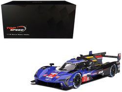 Cadillac V-Series.R #2 Earl Bamber - Alex Lynn - Richard Westbrook "Cadillac Racing" 3rd Place "24 Hours of Le Mans" (2023) 1/18 Model Car by Top Speed