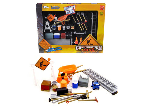 Construction Accessories Set For 1/24 Scale Diecast Construction Models by Phoenix Toys