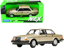 Volvo 240 GL Gold Metallic "NEX Models" 1/24 Diecast Model Car by Welly