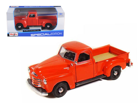 1950 Chevrolet 3100 Pick Up Truck Omaha Orange 1/25 Diecast Model by Maisto