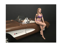 "July Bikini Calendar Girl" Figure for 1/18 Scale Diecast Models by American Diorama