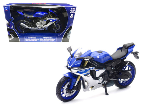 2016 Yamaha YZF-R1 Blue 1/12 Diecast Motorcycle Model by New Ray