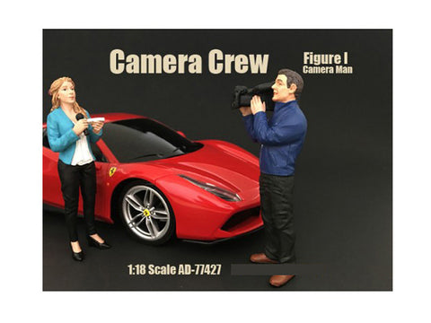 "Camera Crew" Figure #1 "Camera Man" For 1/18 Scale Diecast Models by American Diorama