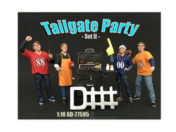 "Tailgate Party" Set #2 (4 Piece Figure Set) For 1/18 Diecast Models by American Diorama