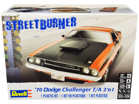 1970 Dodge Challenger T/A "Streetburner" 2-in-1 Plastic Model Kit (Skill Level 4) 1/24 Scale Model by Revell