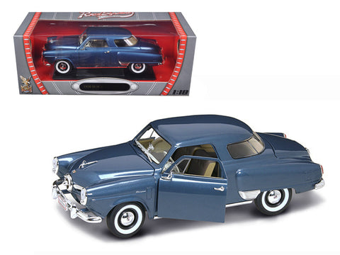 1950 Studebaker Champion Blue Metallic 1/18 Diecast Model Car by Road Signature