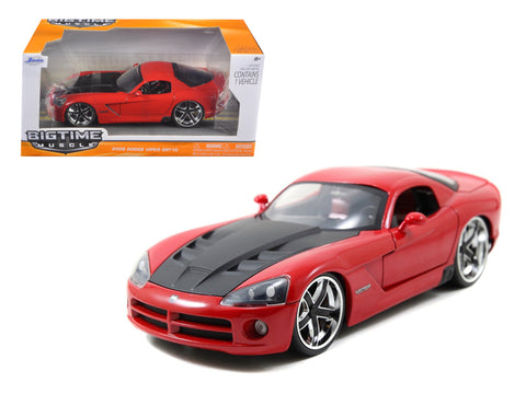 2008 Dodge Viper SRT10 Red 1/24 Diecast Model Car by Jada