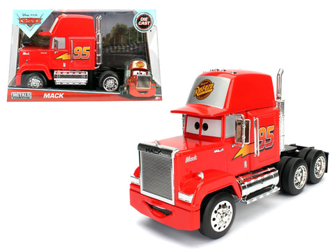 Mack Truck #95 Red "Cars" (2006) Movie "Hollywood Rides" Series Diecast Model by Jada