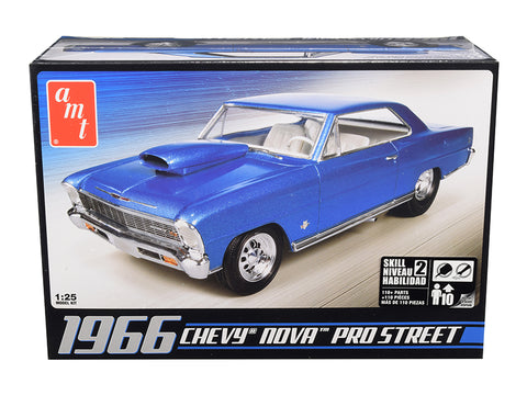 1966 Chevrolet Nova Pro Street Plastic Model Kit (Skill Level 2) 1/25 Scale Model by AMT