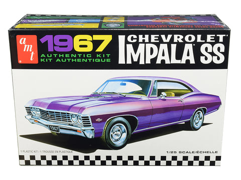 1967 Chevrolet Impala SS Plastic Model Kit (Skill Level 2) 1/25 Scale Model by AMT