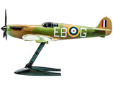 Spitfire Snap Together Painted Plastic Model Airplane Kit (Skill Level 1) by Airfix Quickbuild