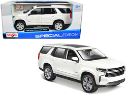 2021 Chevrolet Tahoe White with Sunroof "Special Edition" 1/26 Diecast Model by Maisto