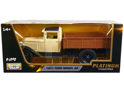 1931 Ford Model AA Pickup Truck Cream and Black "Platinum Collection" Series 1/24 Diecast Model by Motormax